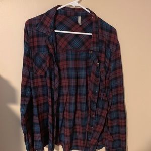Plaid flannel shirt